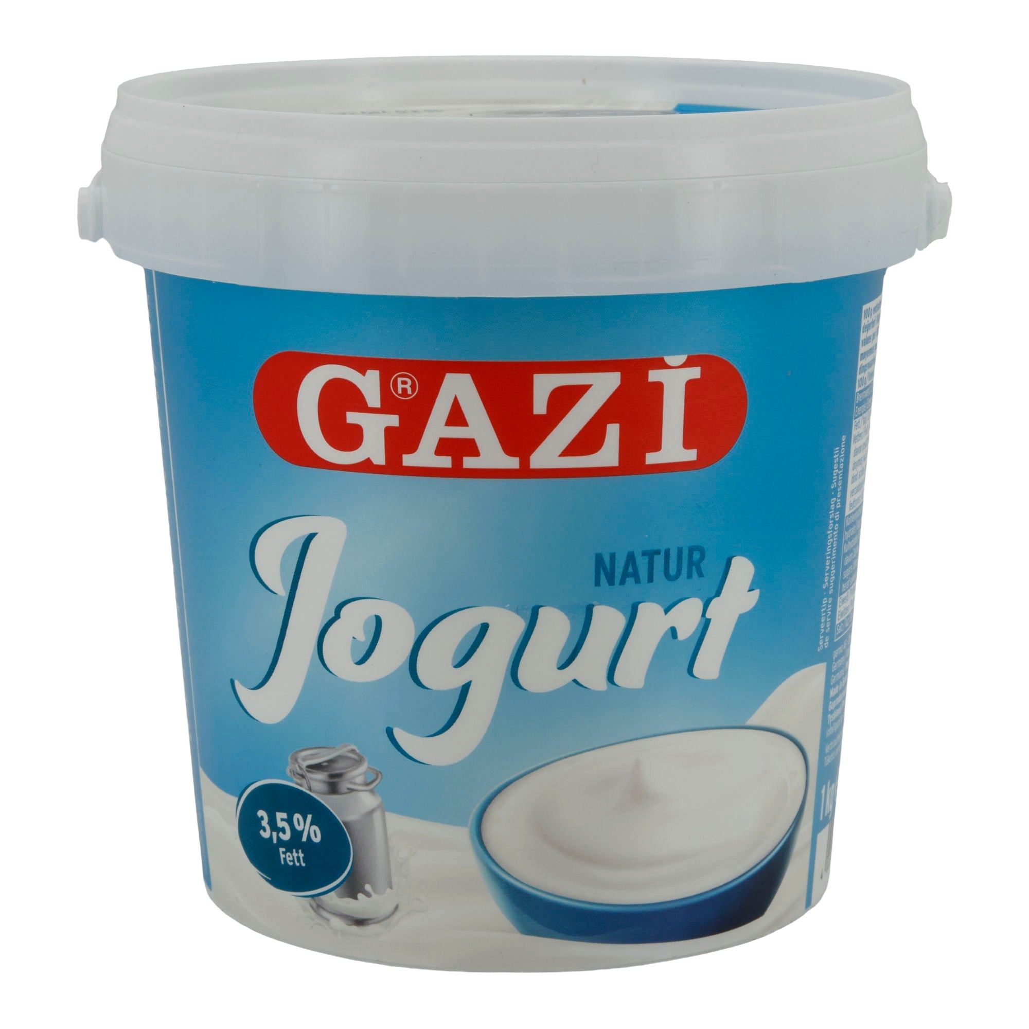 Naturjoghurt Gazi | Cremiger Joghurt | 3,5 % Fett | 1 kg GAZI